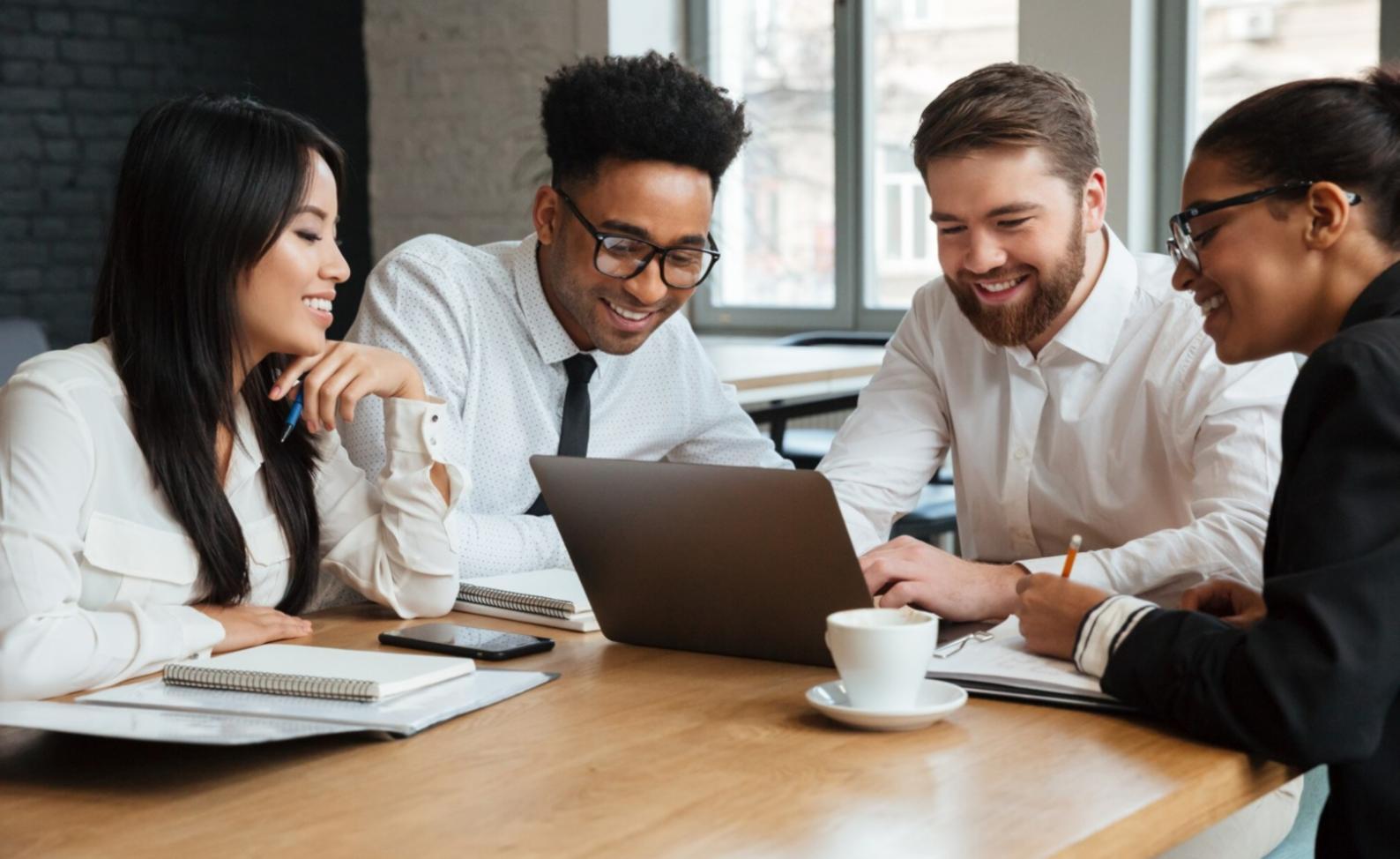 Modern financial planning workspace with charts and analysis tools